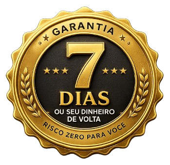 Garantia 7 dias ou seu dinheiro de volta